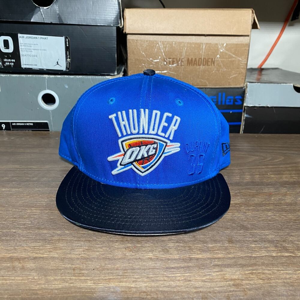 New Era 9FIFTY OKC Thunder Kevin Durant Snapback Hat Cap Blue Size Medium/Large